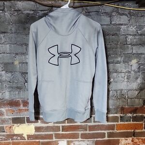 Under Armour Men's Light Gray Zip-Up Sweater